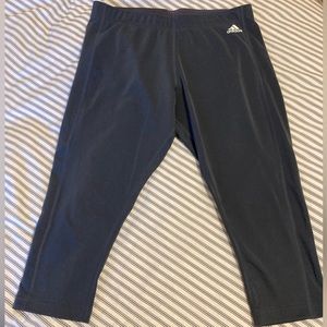 Adidas crop athletic climalite workout pants